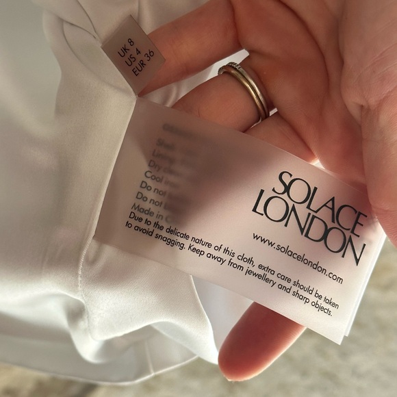 Solace London Elina Dress Ivory - Picture 8 of 9